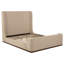 Lit plateforme Nala Queen en tissu, couleur beige-978354697