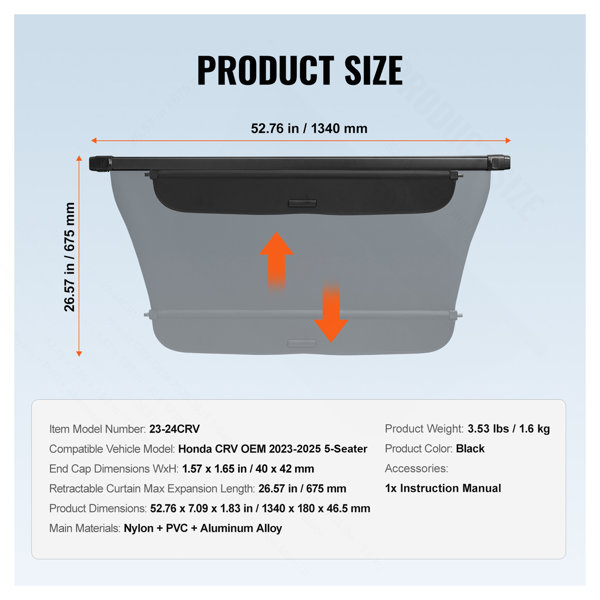 Dimensions du produit