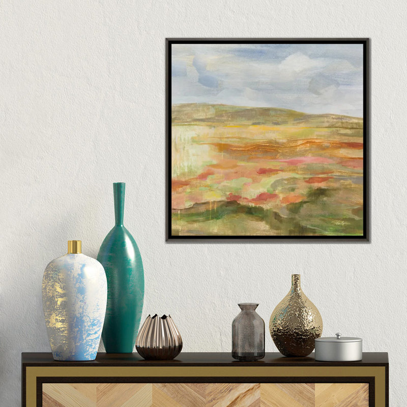 Paysage de jade - reproduction d'art murale encadrée, H 18 po x l 18 po, Reproduction encadrée sans passe-partout, Gris