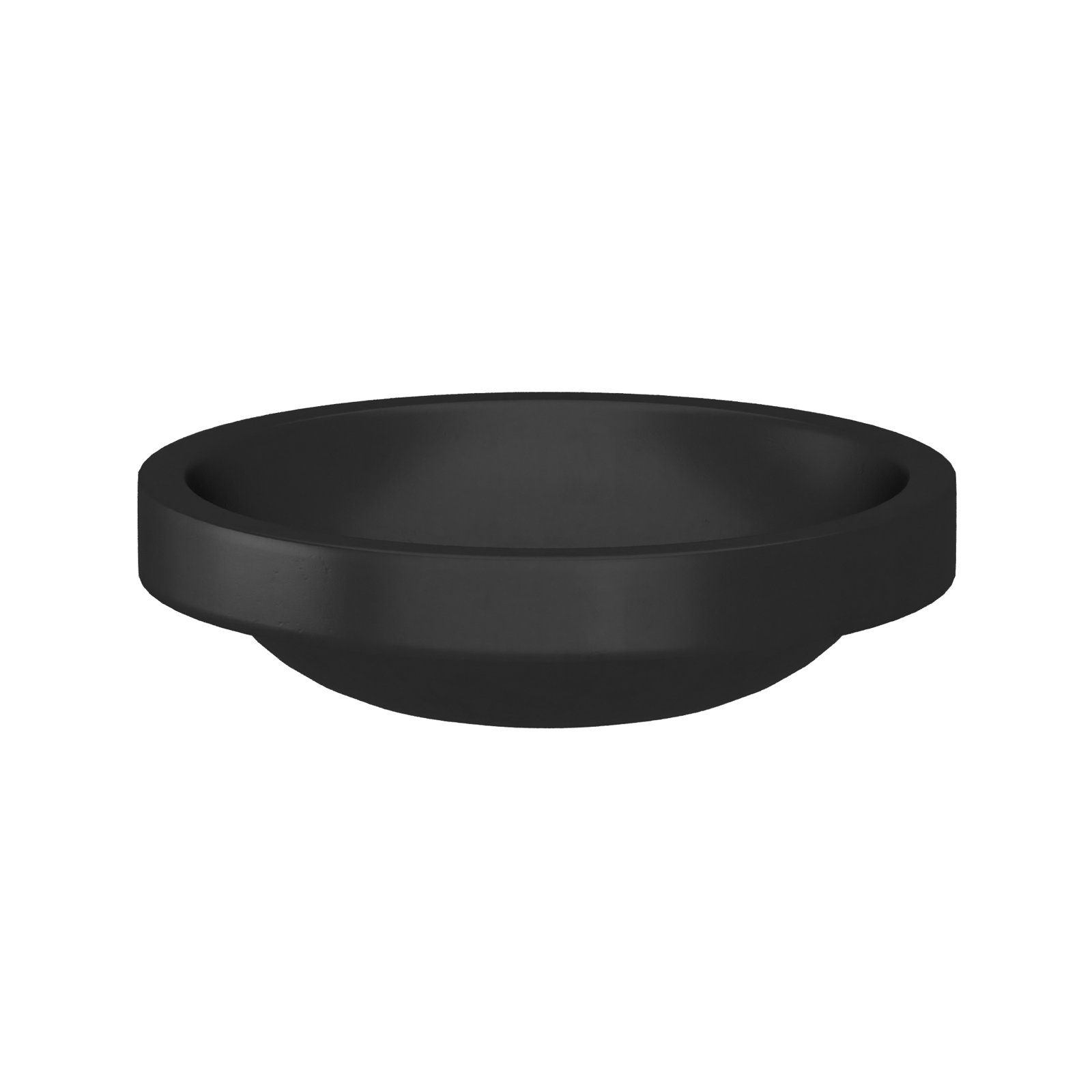 NativeStone Tolosa Oval Concrete Sink, Charcoal