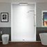 Cabine de douche rectangulaire encadrée l 60 po x H 75 po