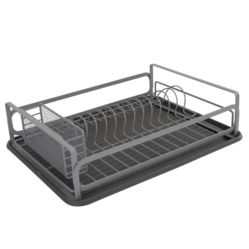Steel Dish Rack, 4.17" H x 15.75" W x 11.22" D