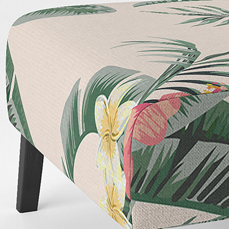 Brechta Vibrant Curve Design II - Velvet Upholstered Modern Slipper Chair, Pink/Green