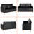 Stiver Faux Leather 56.7 in. Reception Loveseat
