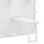 Grand lit escamotable rotatif avec armoire murale cachée, tablettes latérales à 3 niveaux, bureau convertible et supports de rangement supplémentaires-796416820