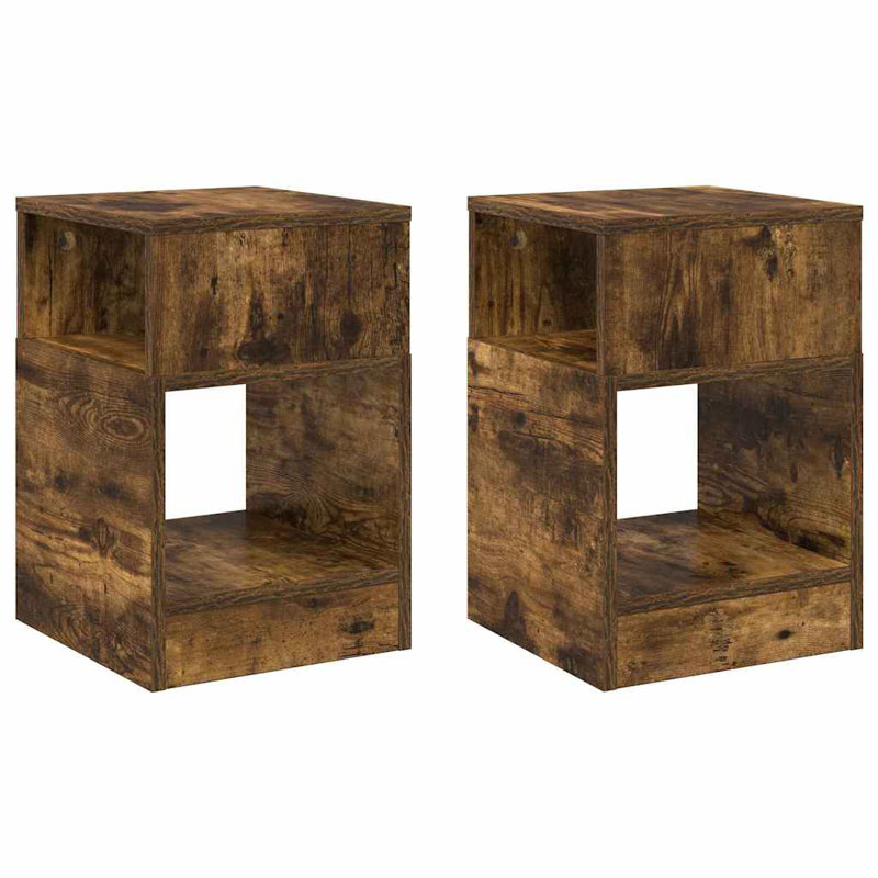 End Table, Smoked Oak