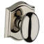 Ellipse Single Dummy Door Knob with Arch Rosette-21454589