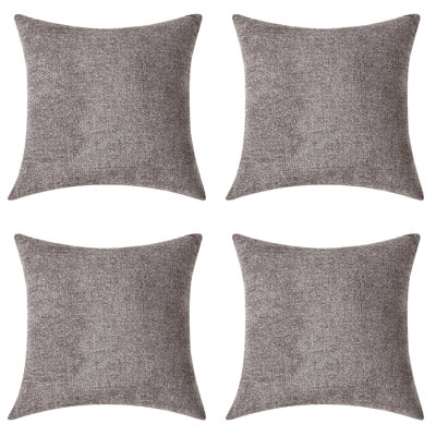 Housse de coussin en chenille 18 po