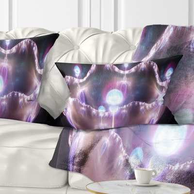3D Surreal Purple - Abstract Printed Pillow