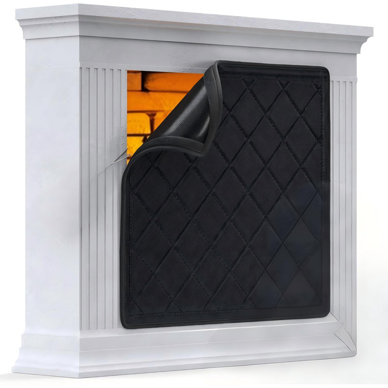 Housse magnétique pour foyer facile à installer, aimants intégrés (32 x 39 pouces)