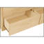 Armoire de rangement transitionnelle à 6 tiroirs en bois avec finition bois de pin naturel