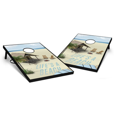 Ensemble de cornhole 2 'x 3' Life's A Beach Tailgate