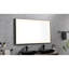 Grand miroir de salle de bain à DEL brouillard 96 "x 36" - noir avec cadre encadré avec fonctions à intensité variable pour cadre rectangulaire moderne 96 x 36 brouillard, 3 lumières de couleur