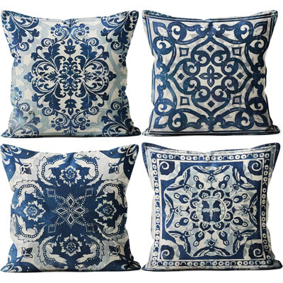 Decorative Throw Pillow Covers 18X18 Set Of 4