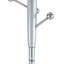 Portemanteau moderne en acier inoxydable argenté avec renfort en bois massif, conception surélevée de 72 pouces et support amovible pour une utilisation polyvalente-700234775