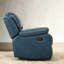 Fauteuil inclinable en cuir bleu marine