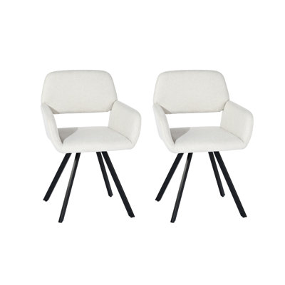Upholstery Swivel Accent Chair with Black Metal Legs and Armrest for Living Room & Entryway