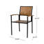 2 chaises. Style industriel moderne avec lattes verticales en bois. Assemblage requis et 2 pièces en métal. Conception. Bois, lattes-71090911