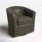 Hanshaw Faux Leather Swivel Barrel Chair-435540948