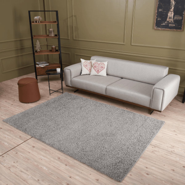Myshaggy Collection Rugs Solid Design in Grey