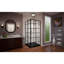 Cabine de douche carrée coulissante 42 "x 74,75" French Corner avec base incluse