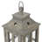 2 Piece Wood Tabletop Candle Lantern Set