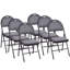 Chaise pliante rembourrée en tissu