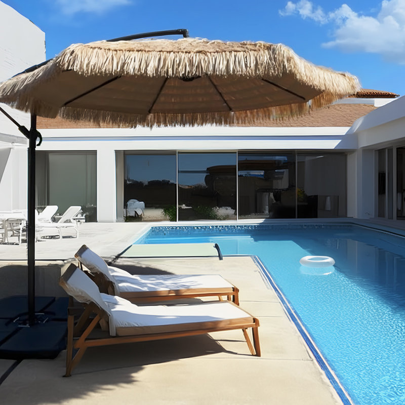 Parasol en porte-à-faux Buendia, H 99,6 po x l 117,6 po x P 117,6 po