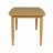 Clift SCAN 6-8 Person Extendable Dining Table, 70,87"/86,22", Solid, Oak Lacquered