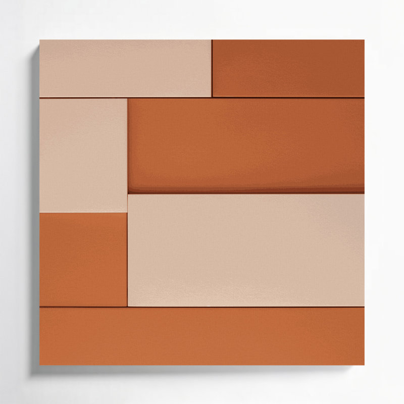 Minimalism 32 Beige Canvas Wall Art, 16" H x 16" W