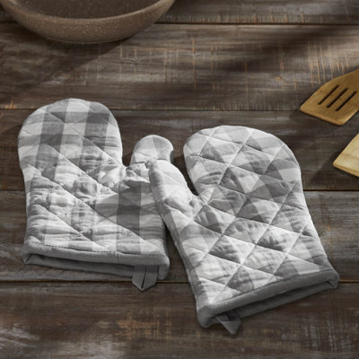 Ensemble de gants de cuisine Annie 100% coton Annie Buffalo Check VHC Brands