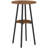 Bar Table, Round Pub Table, 2-tier Bistro Table With Storage, 37.4" High Top Table For Small Spaces