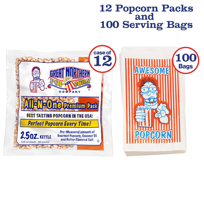 Great Northern Popcorn Popcorn Kernels, Popcorn Ingredients, 4.50" H x 6.00" W x 12.50" D