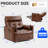 Oversized 42.5" Extra Wide Manual Recliner Breathalbe Leather-1508240147