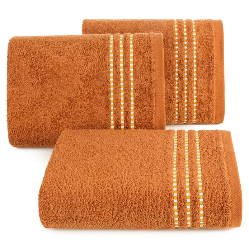 Ishwar Midweight Jacquard Hand Towel, Orange