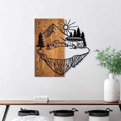 Accessoire mural décoratif en bois