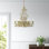 Lustre empire 6 lumières de style bougie Noran