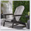 Chaise Adirondack pliable en bois d'acacia - lattes traditionnelles, accoudoirs larges, design extérieur rustique, rangement facile-1235815316