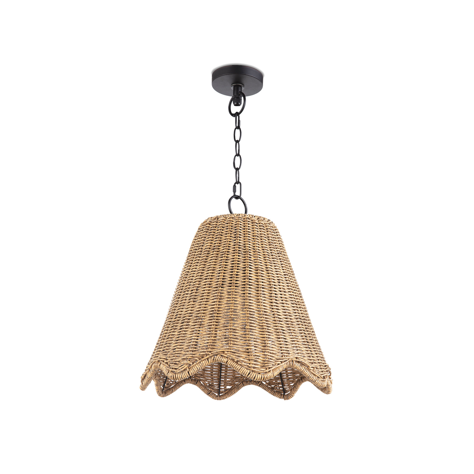 Summer Pendant Large (Weathered Natural), 22.75" H x 16" W x 16" D