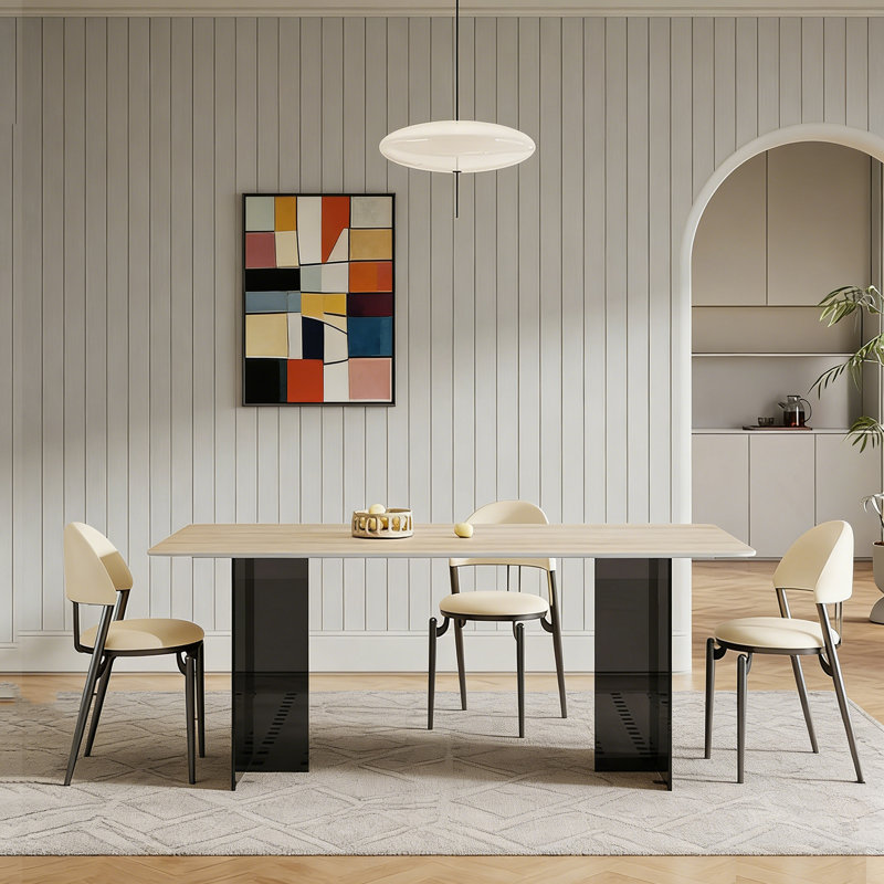 Declan, 5 Pieces: Table, 4 Chairs, 29.53" H x 55.12" W x 31.5" D