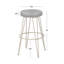 Haseena Upholstered Counter Stool with Metal Frame-1027617048