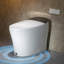 Toilette moderne et intelligente avec réservoir, bouclier en mousse, affichage numérique, chasse d'eau puissante de 1,06 po, chasse au pied / chasse d'eau automatique, laveuse / sécheuse chaude, couvercle et siège à fermeture en douceur