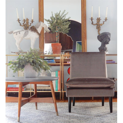 Fauteuil de chambre en polyester de 32 po de largeur Kessinger