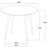 Rubin 5-Piece Round Counter Height Dining Set Light Ash-41303017