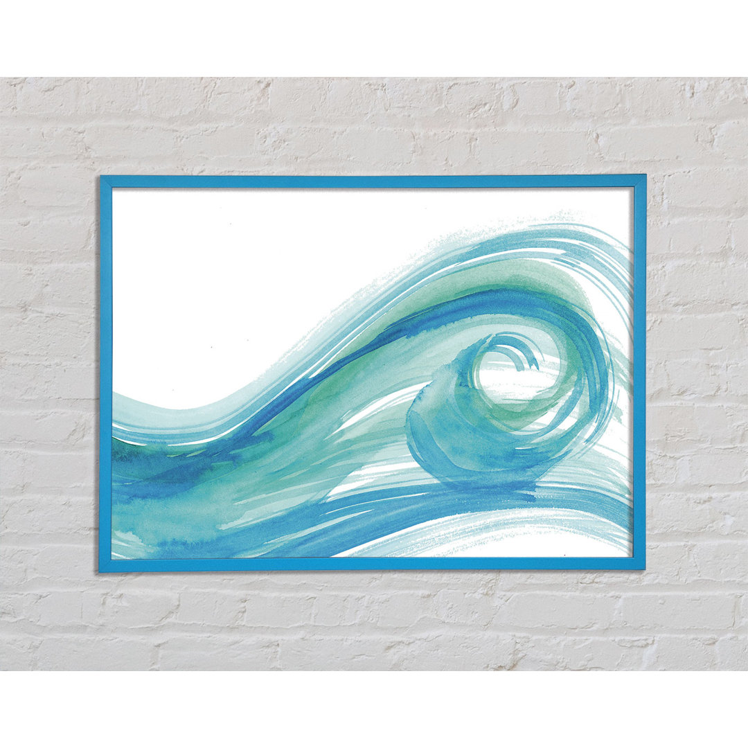 Gerahmter Kunstdruck Wave Swirl