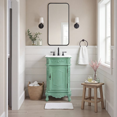 Lunette 21 " W Freestanding Standard Free Standing 1 Single Vanity Bathroom Vanity With Top