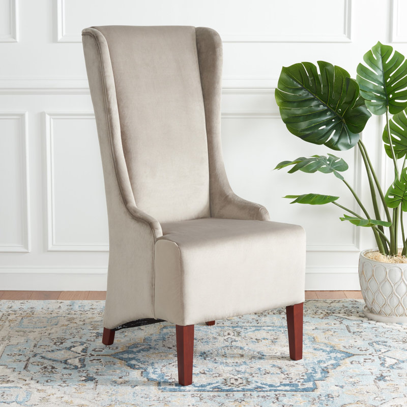 Ardonia 19.9'' H Upholstered Side Chair, Mushroom Taupe Velvet
