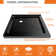 36" W x 36" D Double Threshold Black Shower Base