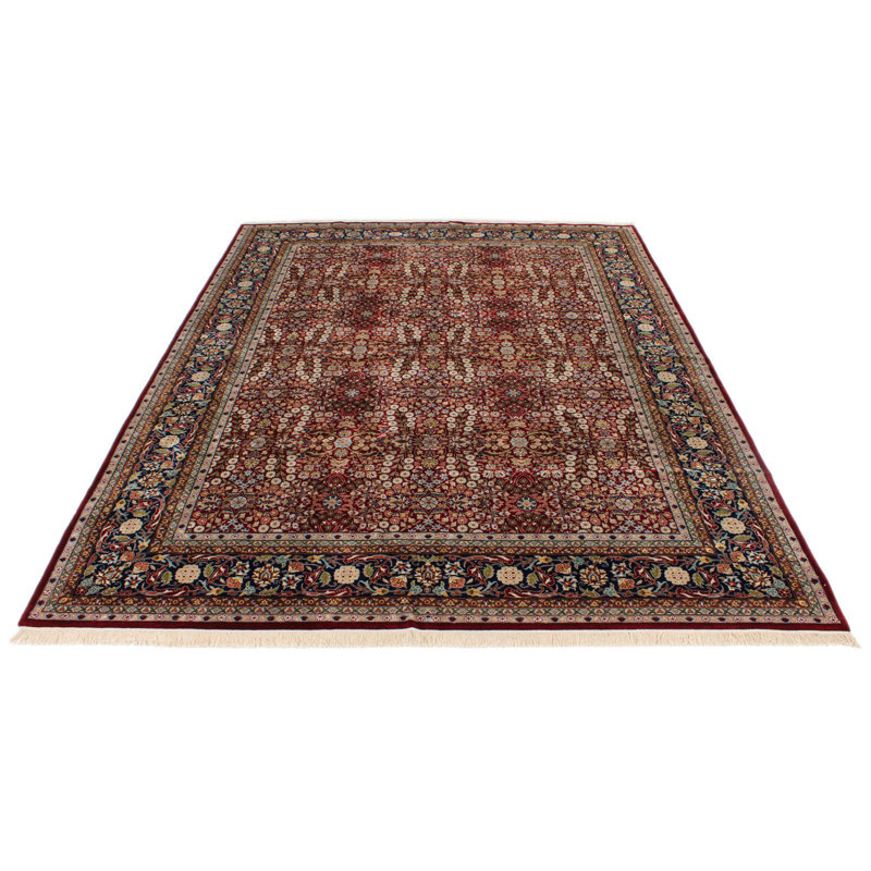Tapis 9 x 12 rouge et bleu marine Anatolian