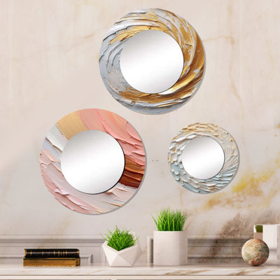 Highams Metal Round Mirror